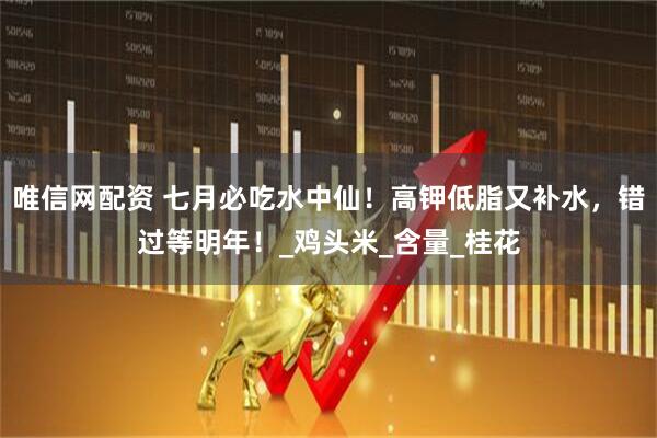 唯信网配资 七月必吃水中仙！高钾低脂又补水，错过等明年！_鸡头米_含量_桂花